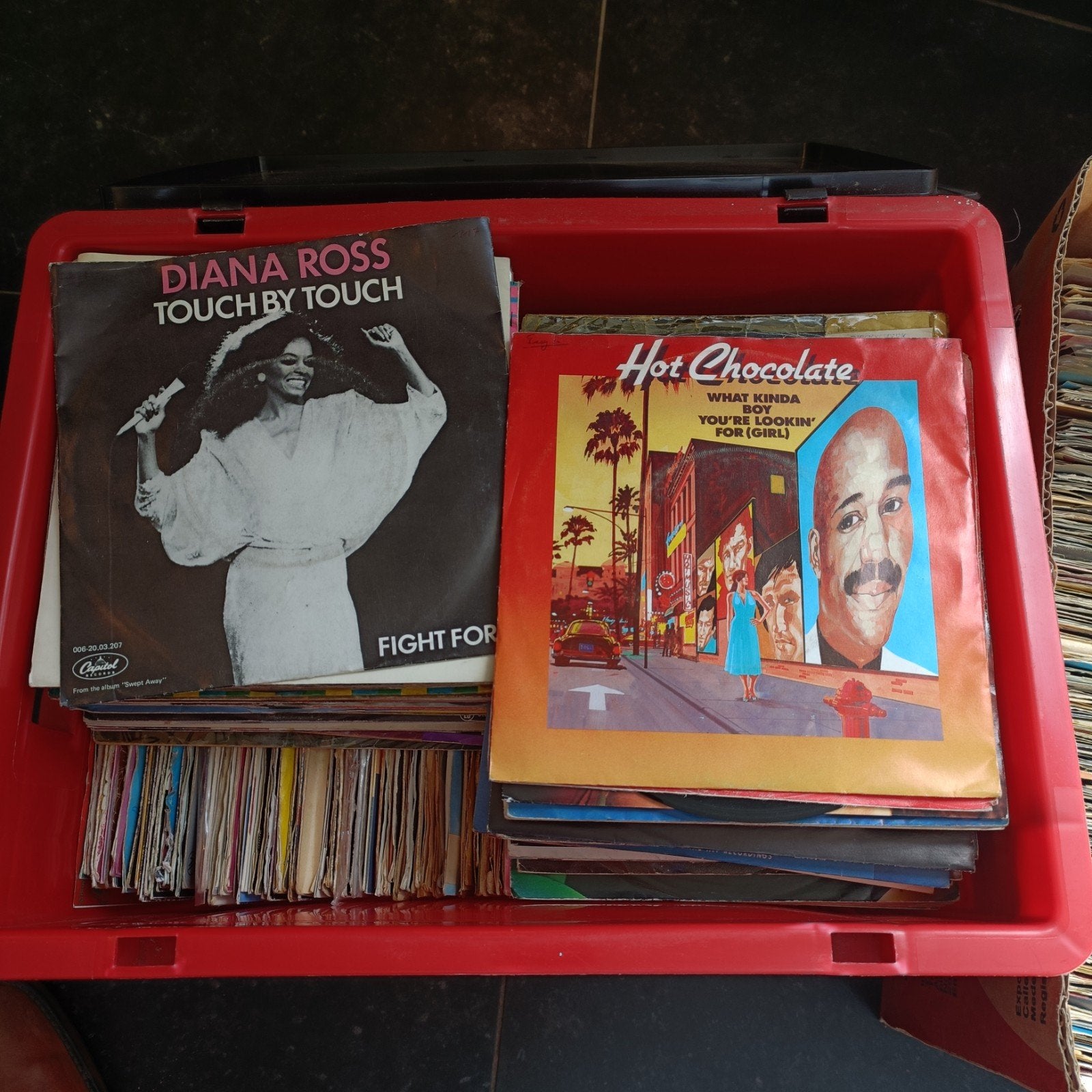 Lot van 600tal singels, Ophalen of Verzenden, Pop