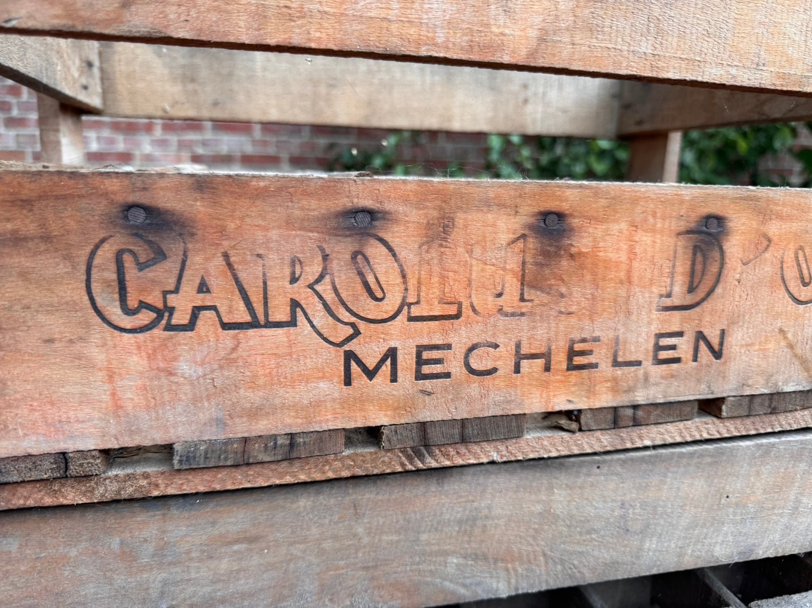 Gouden Carolus houten bak 5x, Ophalen, Zo goed als nieuw