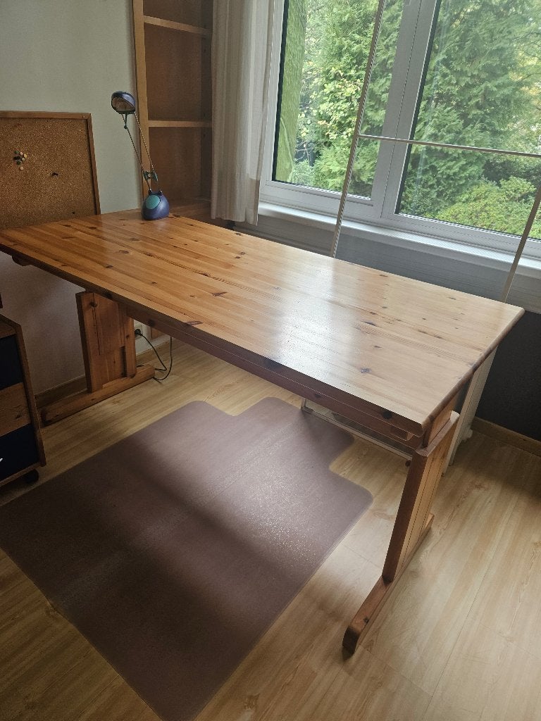 bureau, Huis en Inrichting, Ophalen, Gebruikt, Hout, Schoolbureau