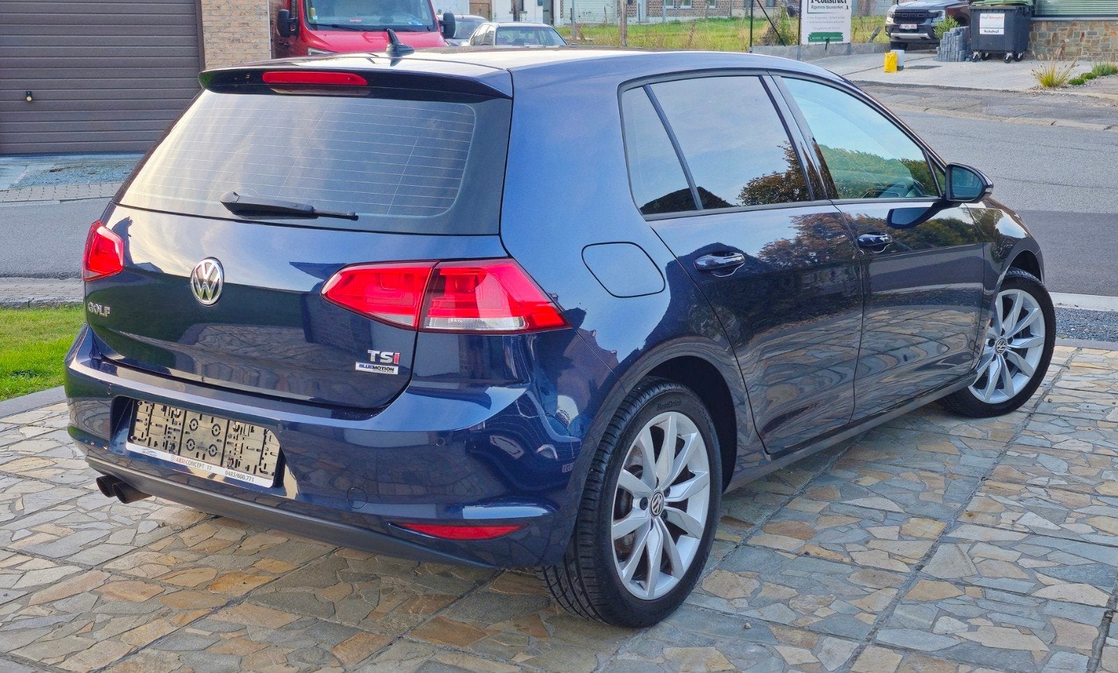 vw golf mk7 leer/stof automaat klima,higline topstaat, Auto's, Stof, https://public.car-pass.be/verify/7275-8462-3095#, 5 deurs