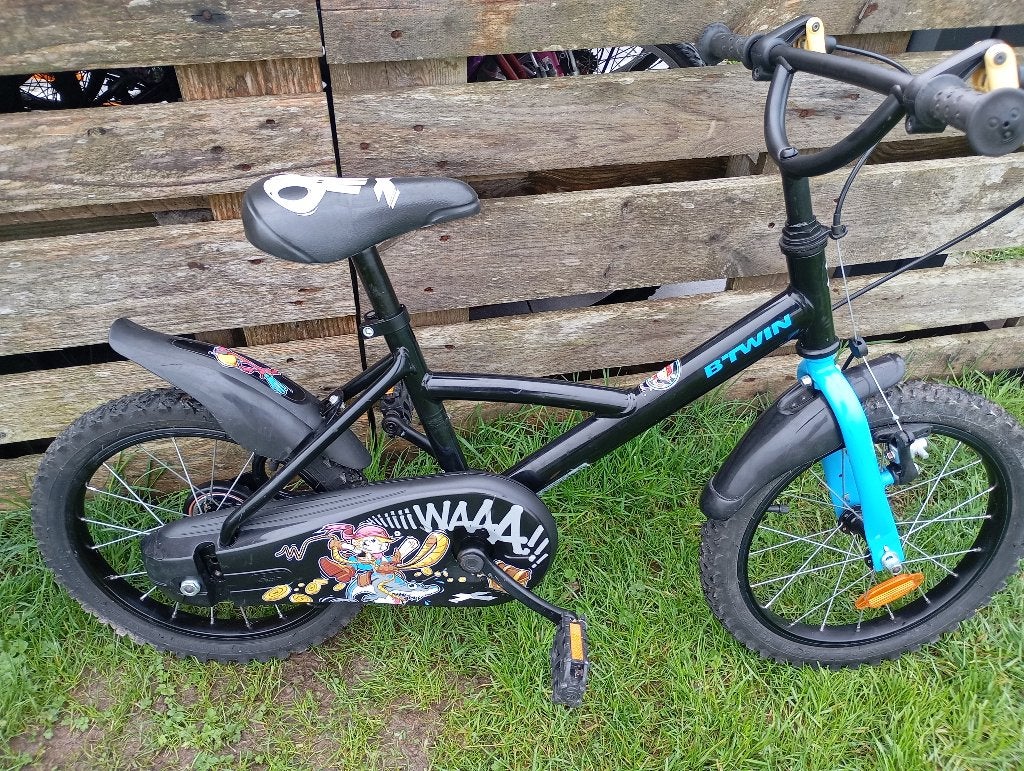 Vélo 16 pouces b'twin bleu, Frein sur jante, B'twin decathlon, Enlèvement, Comme neuf