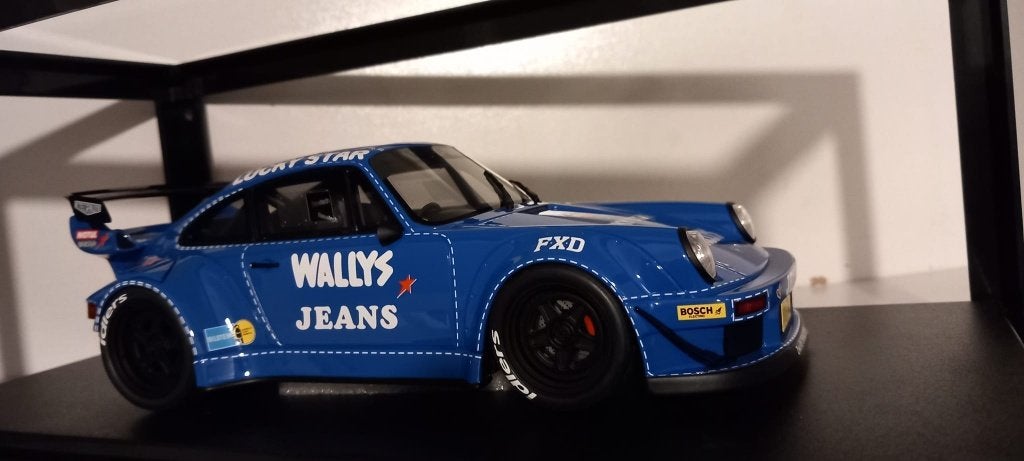 1/18 Porsche 911 964 RWB Rauh-Welt Begriff Osho Wallys Jeans, Hobby & Loisirs créatifs, Voitures miniatures | 1:18, Enlèvement ou Envoi