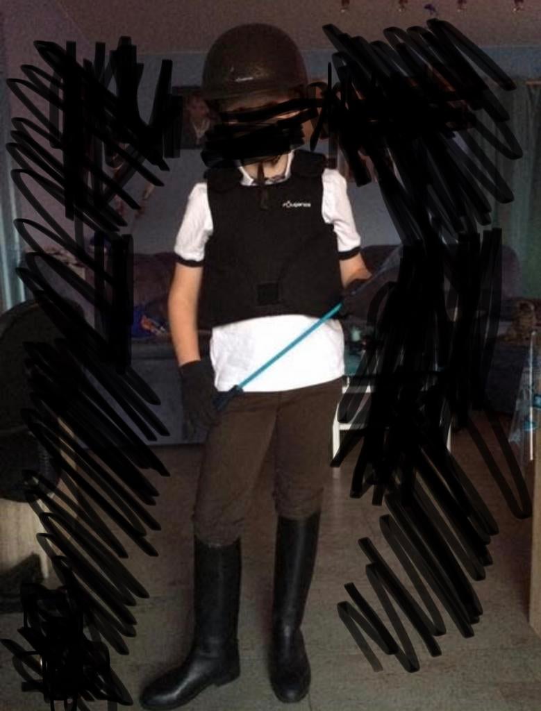 Benodigdheden paardrijden jongen ong. 12 jaar, Dieren en Toebehoren, Paardrijkleding, Zo goed als nieuw, Kinderen, Schoeisel, Recreatie