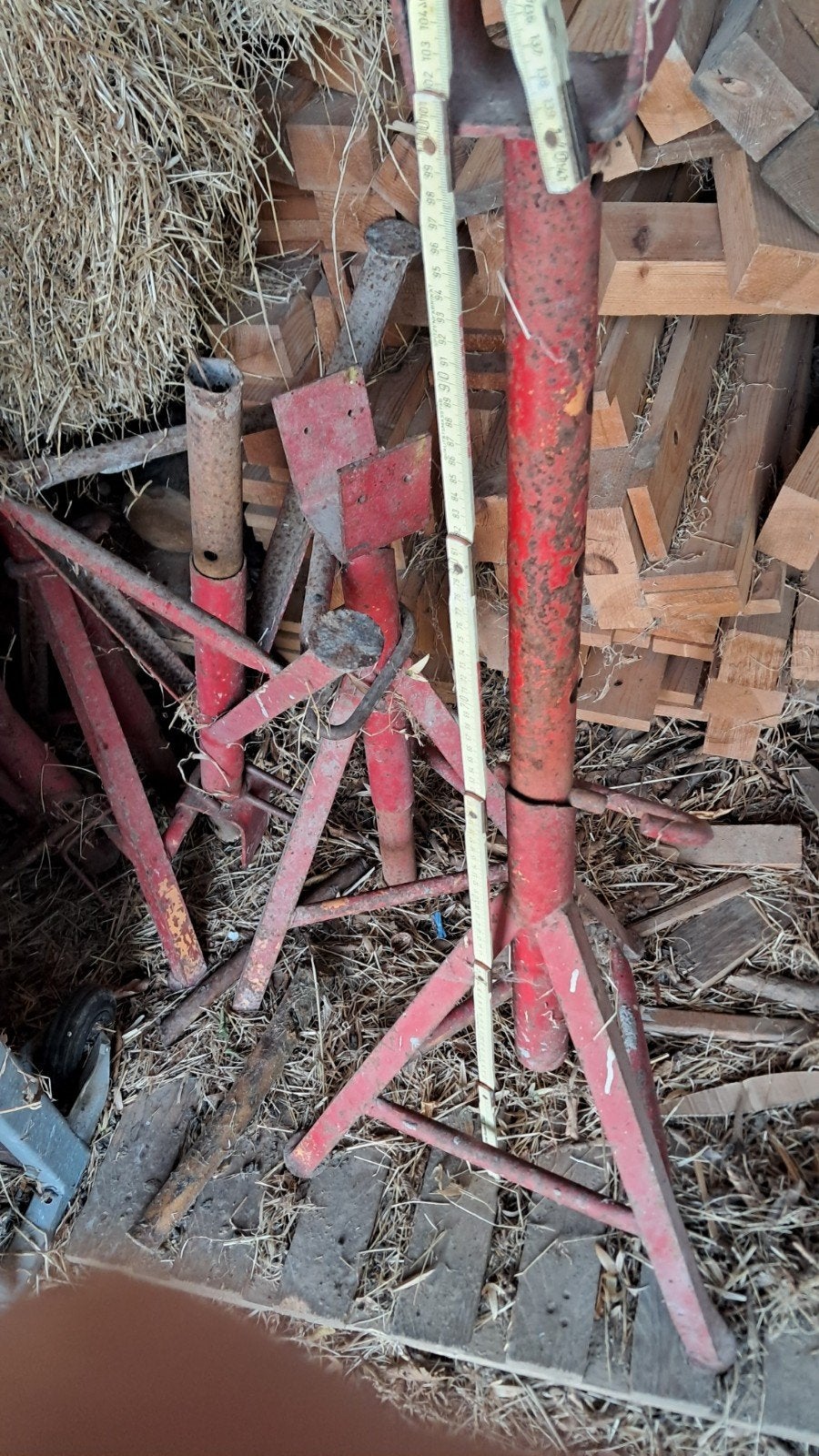 stellingpoot 8 stuks, Ophalen, Gebruikt, IJzer