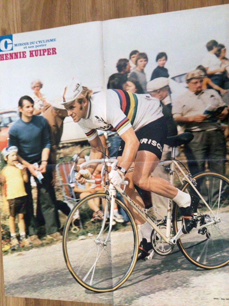 Wielerposter wk team frisol hennie kuiper, Verzenden