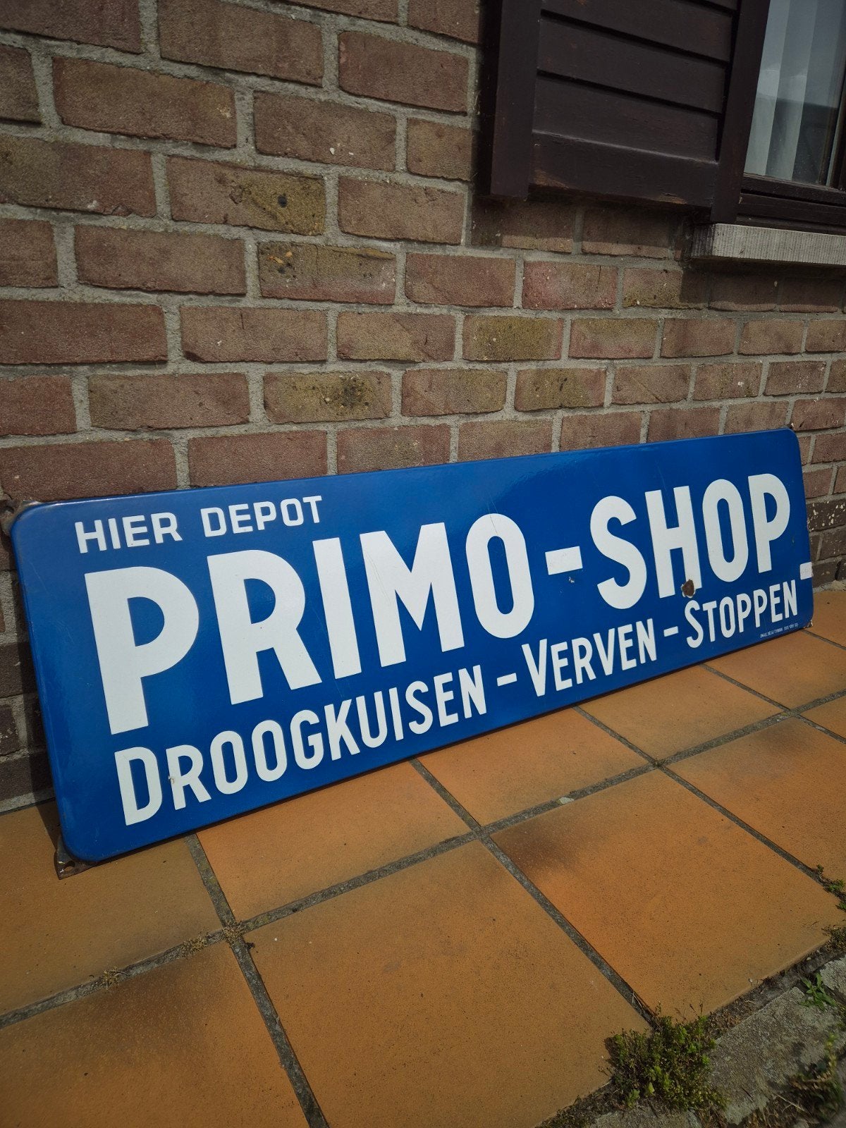 Emaille Bord PRIMO - SHOP VERVEN, Ophalen of Verzenden