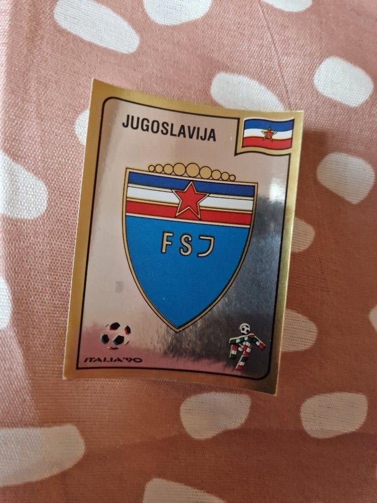 Panini Italia90 Yougoslavie, Verzenden, Gebruikt, Sticker