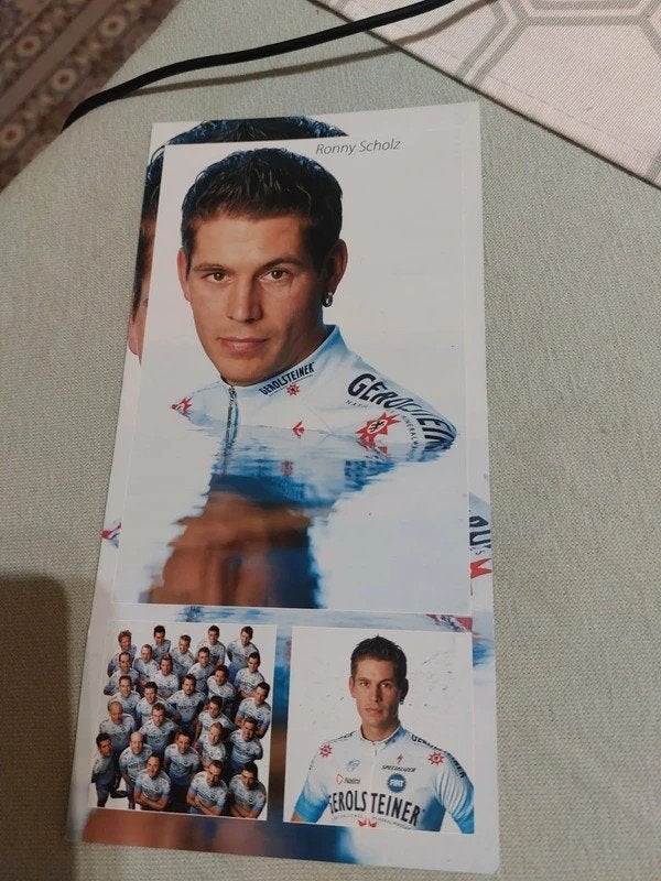 Wielerkaart : Ronny Scholz / Gerolsteiner, Verzamelen, Ophalen of Verzenden, Zo goed als nieuw, Poster, Plaatje of Sticker