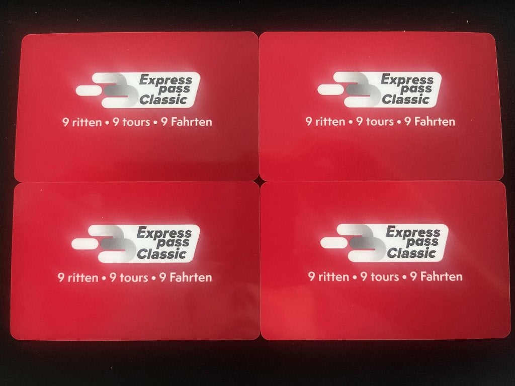 Plopsaland De Panne 4x Express Pass Classic, Tickets en Kaartjes, Drie personen of meer, Overige typen
