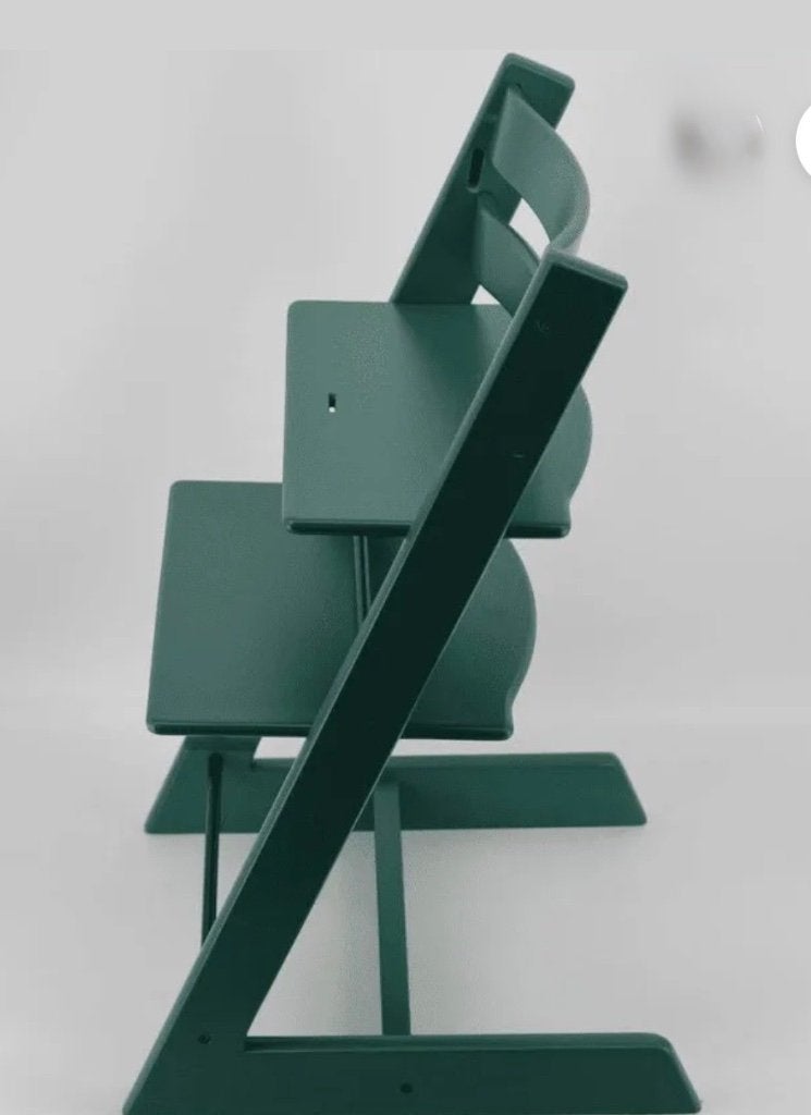 Tripp Trapp stoel stokke prachtig groen, Ophalen, Gebruikt, Meegroeistoel