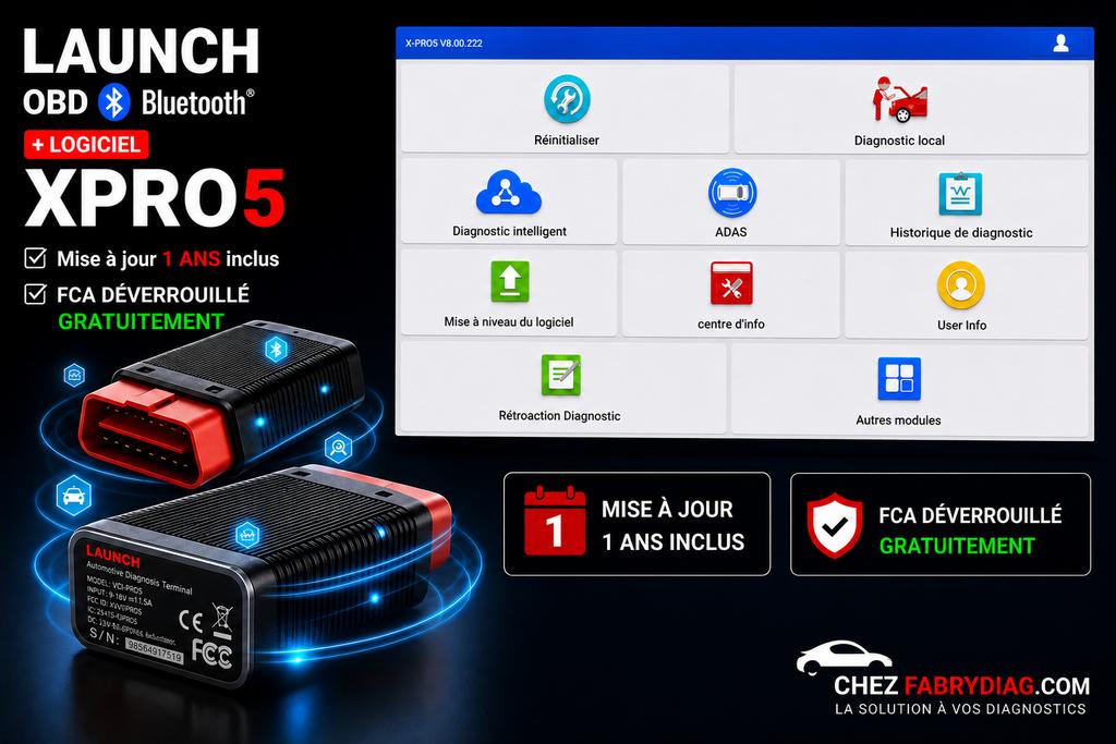 Xpro5 + OBD Launch un an de mises à jour inclus, Ophalen