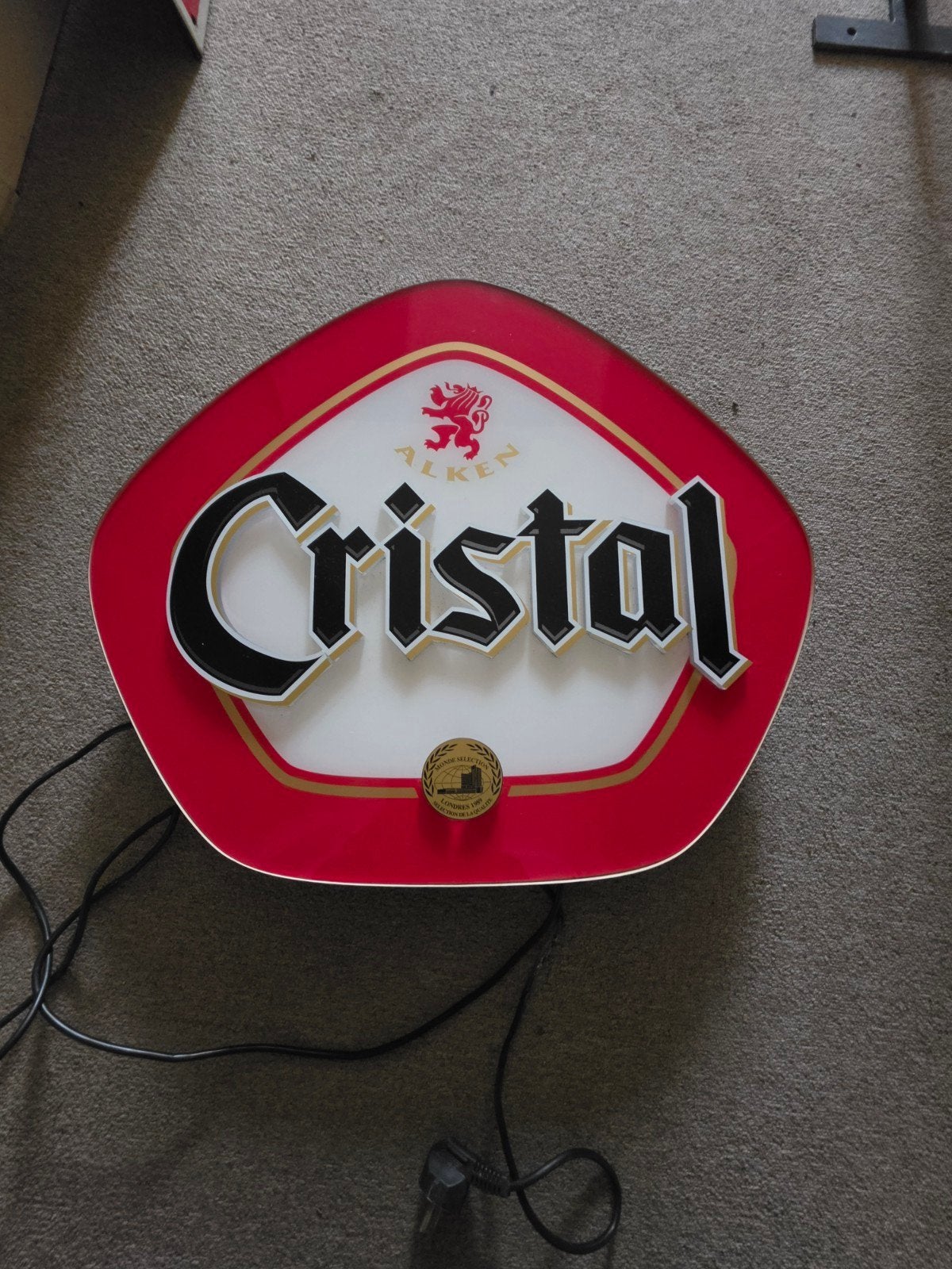 lichtreclame CRISTAL ALKEN, Verzamelen, Ophalen of Verzenden