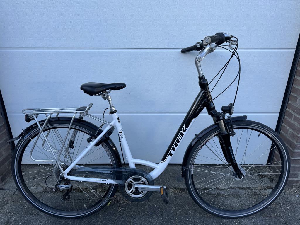 Trek damesfiets, maat 50, in goede staat, Fietsen en Brommers, Gebruikt, Velgrem, Versnellingen, 50 tot 53 cm