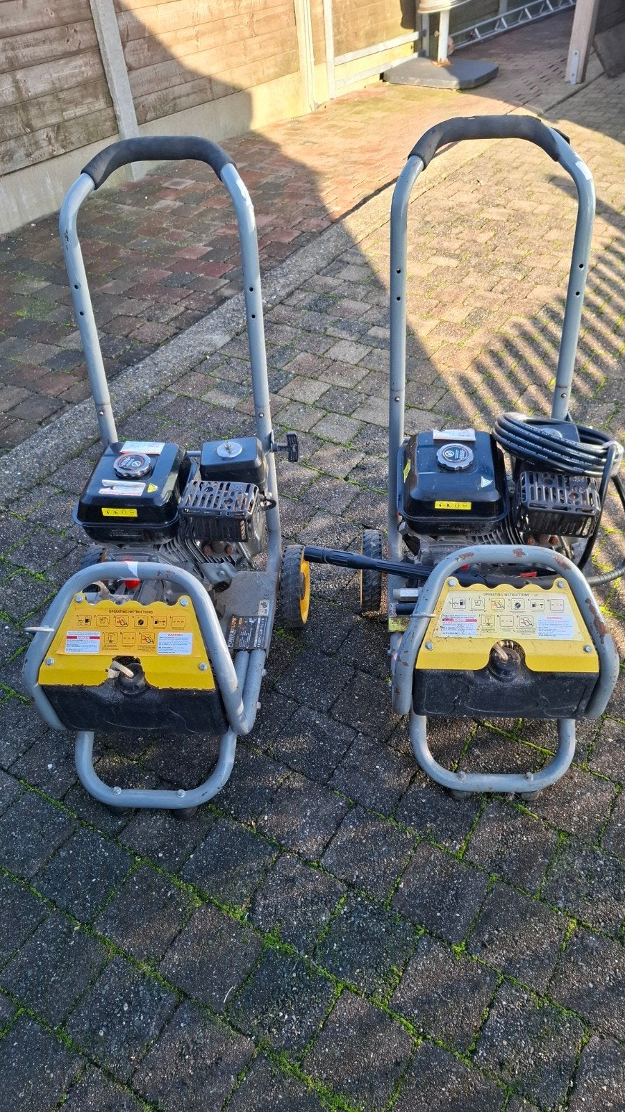 2 hogedrukreiniger Powerplus, Tuin en Terras, Ophalen, Benzine