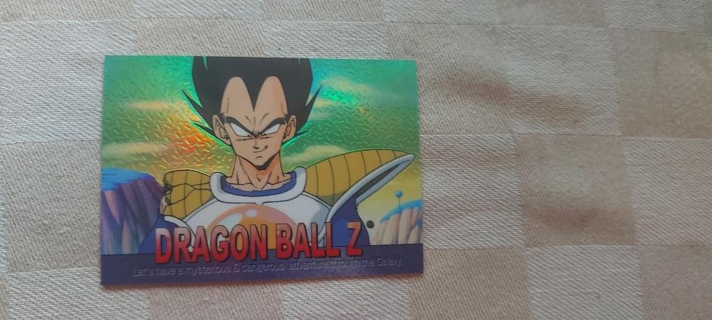 dragonball z kaart reverseholo Vegeta smirking fraai, Ophalen of Verzenden, Nieuw, Losse kaart