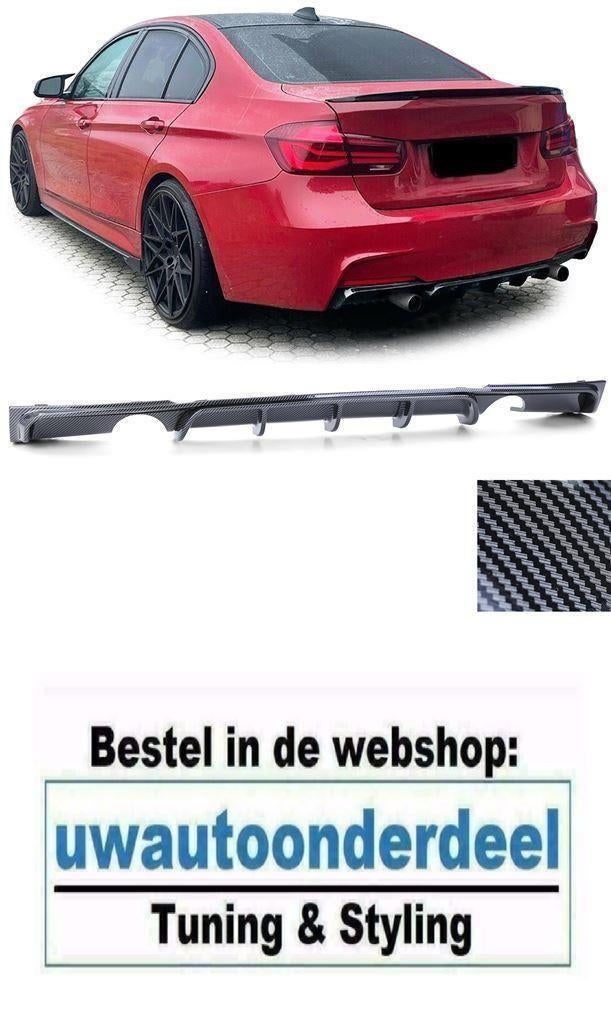 Diffuser Carbon Look Dubbele Uitlaat Voor Bmw 3 serie F30 M, Envoi