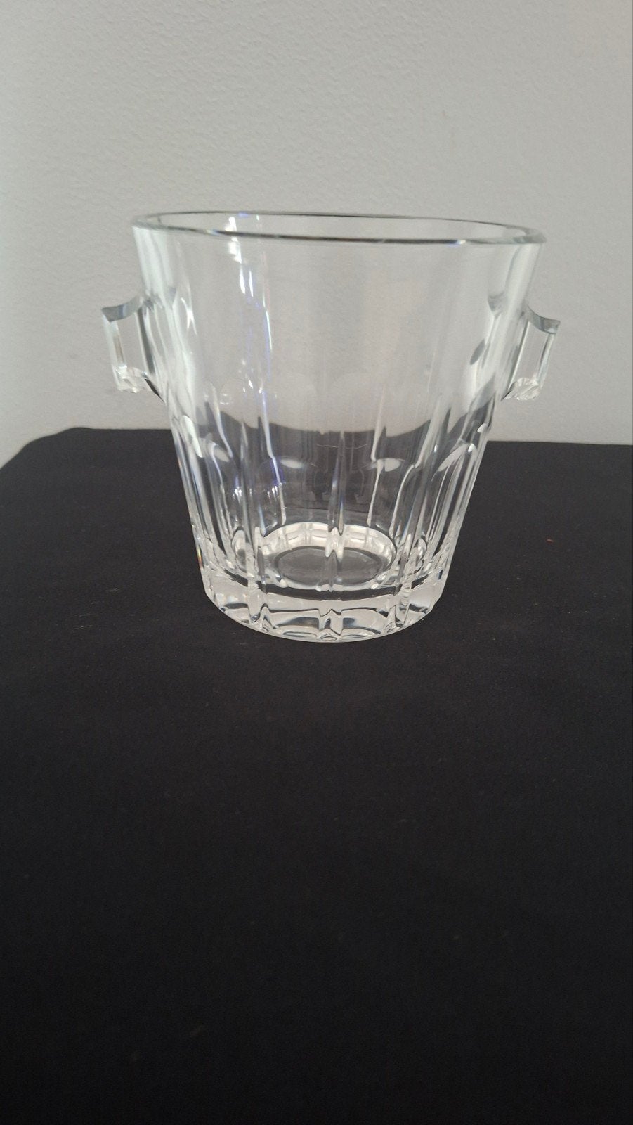 Petit seau à glace en cristal Val-Saint-Lambert, Antiquités & Art