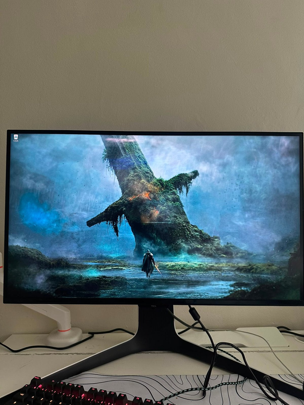 TCL Gaming Monitor 27R83U QD-Mini LED 27" 160 Hz 4K UHD, Computers en Software, Zo goed als nieuw, DisplayPort, LED, Ophalen