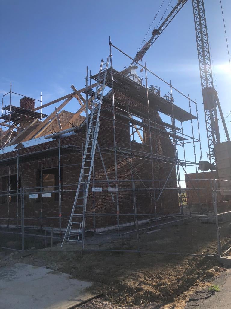 multi stelling 115m2 veel vloeren en volledig compleet, Doe-het-zelf en Bouw, Steigers, Ophalen, Zo goed als nieuw, Overige typen