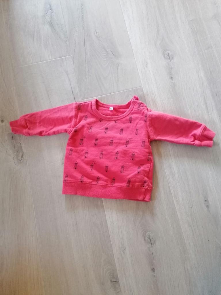 Truimet vuurtoren maat 74, Kinderen en Baby's, Babykleding | Maat 68, Ophalen of Verzenden, Gebruikt, Jongetje of Meisje, Truitje of Vestje