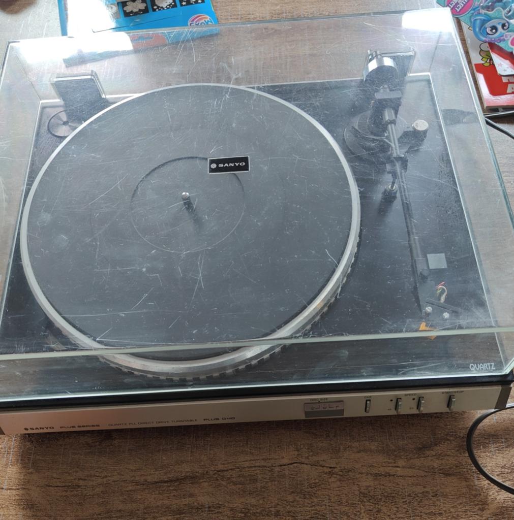Sanyo volautomatische platenspeler., Enlèvement, Tourne-disque