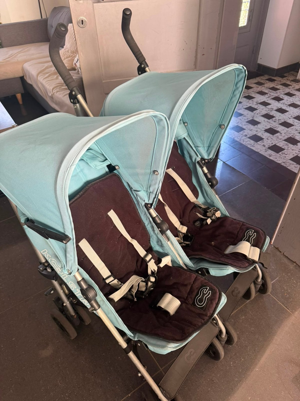 Buggy voor tweeling, Kinderen en Baby's, Ophalen, Zo goed als nieuw