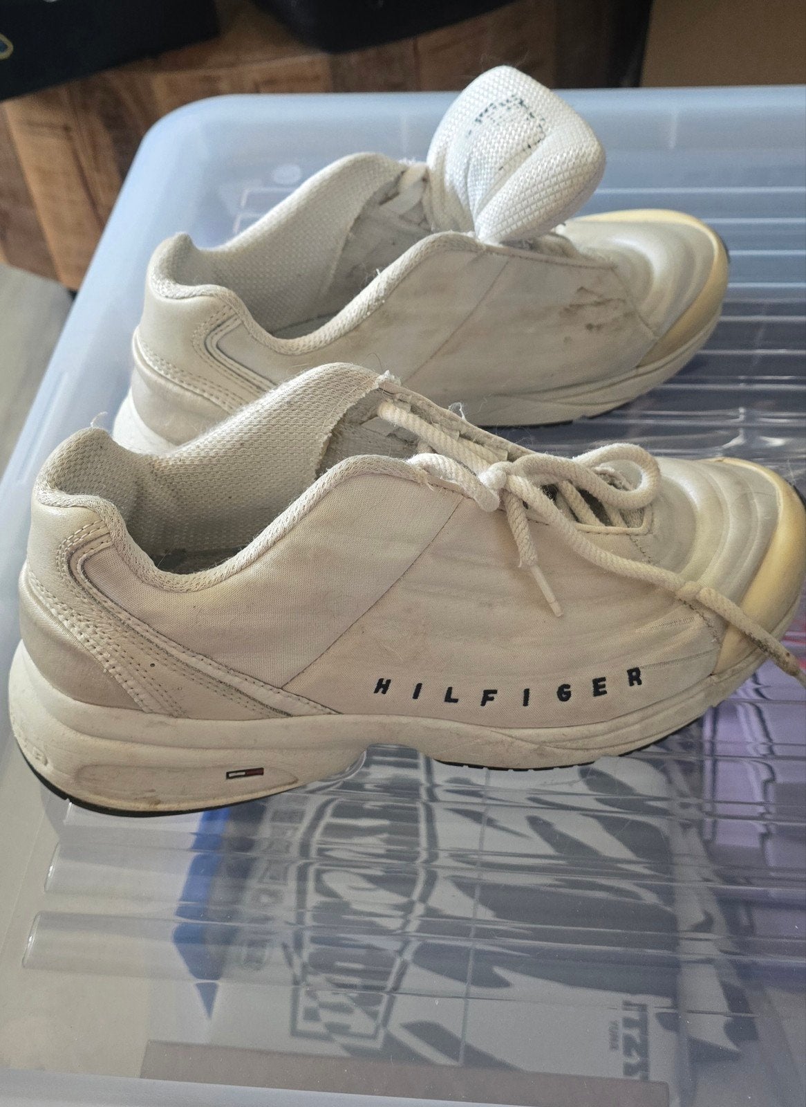 Basket Tommy Hilfiger 41, Vêtements | Hommes, Chaussures, Enlèvement ou Envoi, Tommy Hilfiger, Porté, Blanc