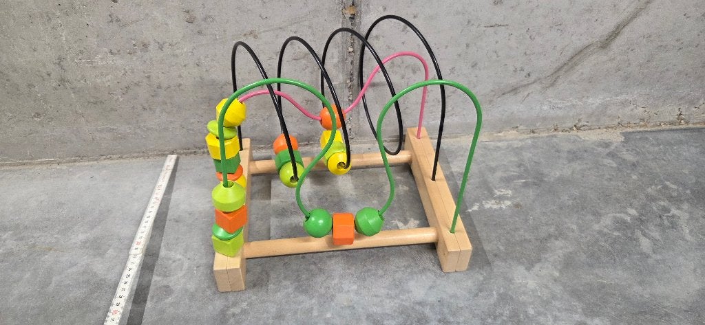 Houten kralenbaan voor peuters, Enlèvement, Utilisé, Garçon ou Fille