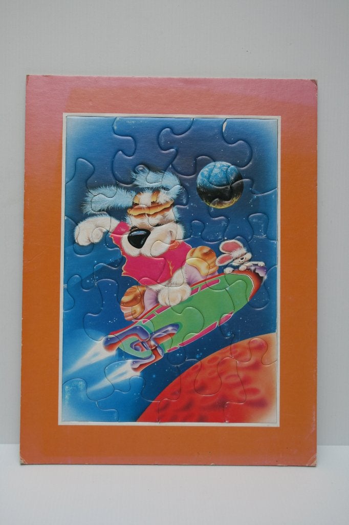 Puzzel hond in Space, 20 stukken, Ophalen of Verzenden, 10 tot 50 stukjes, Gebruikt, 4 tot 6 jaar