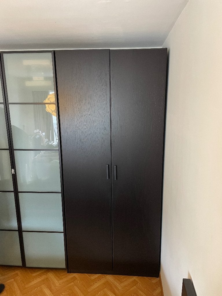 PAX kast zwart, 100 à 150 cm, Enlèvement, Utilisé, 200 cm ou plus