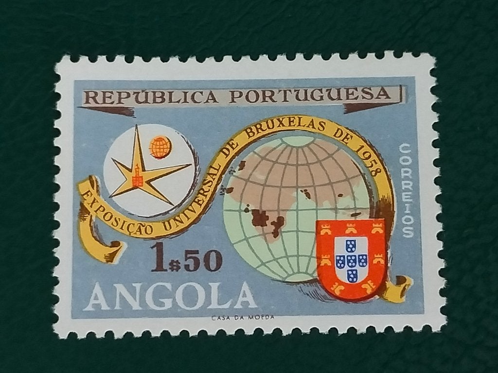 Angola 1958 - Expo 58 Exposition universelle de Bruxelles **, Envoi, Non oblitéré