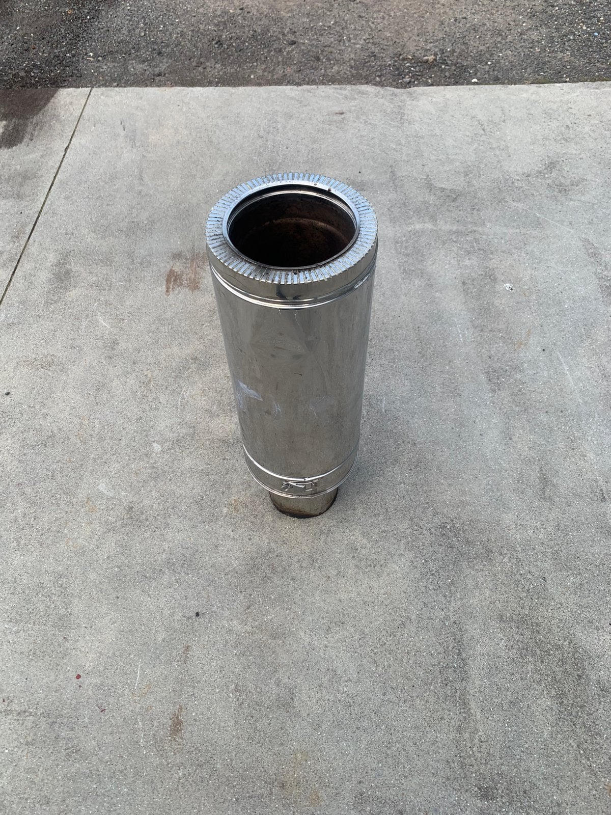 Dubbelwandige kachelpijp / inox, Enlèvement, Comme neuf, Inox