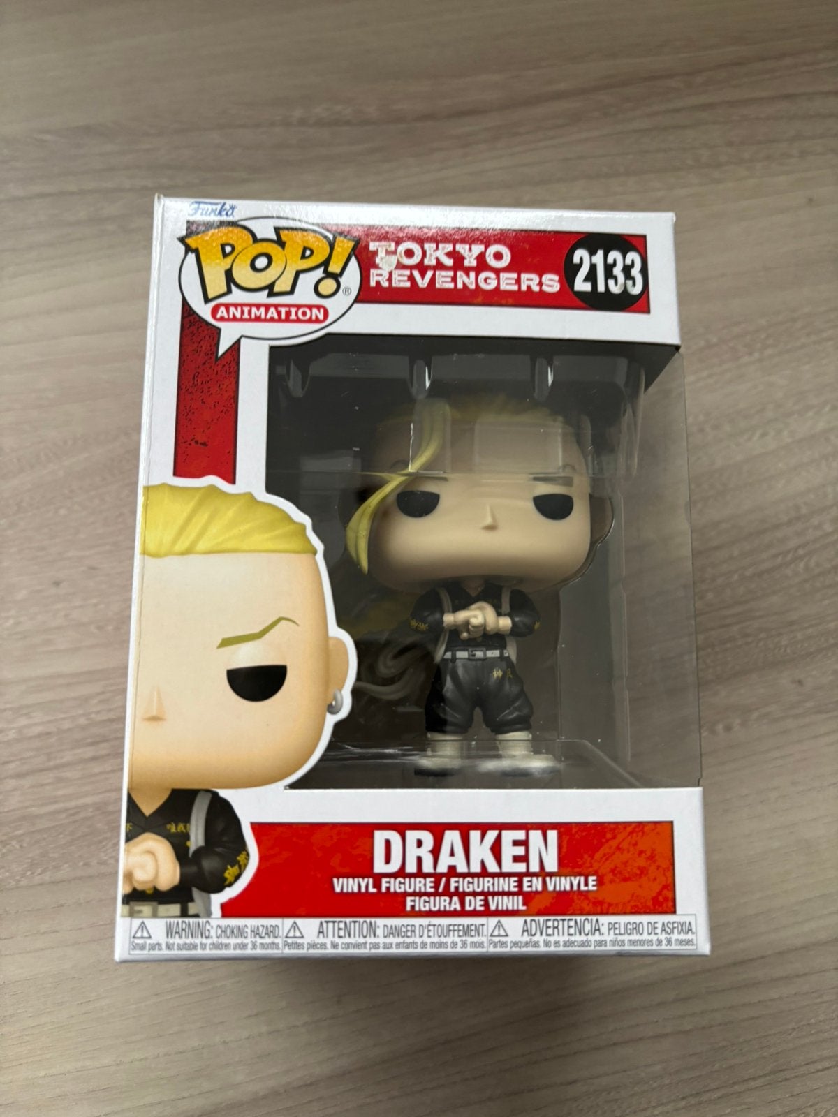 Funko Pop! Tokyo Revengers Draken #2133 Vinyl figure, Collections, Jouets miniatures, Comme neuf, Enlèvement ou Envoi