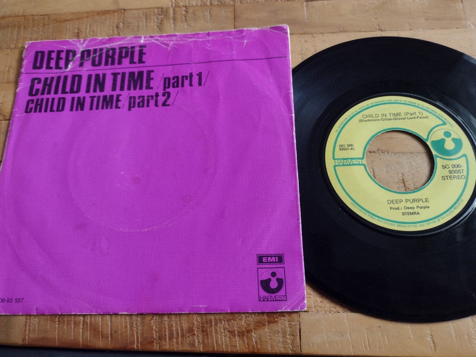 SINGLE  : DEEP PURPLE : CHILD IN TIME, part 1/2 (1972), Enlèvement ou Envoi, Single, 1970 - 1979, Utilisé