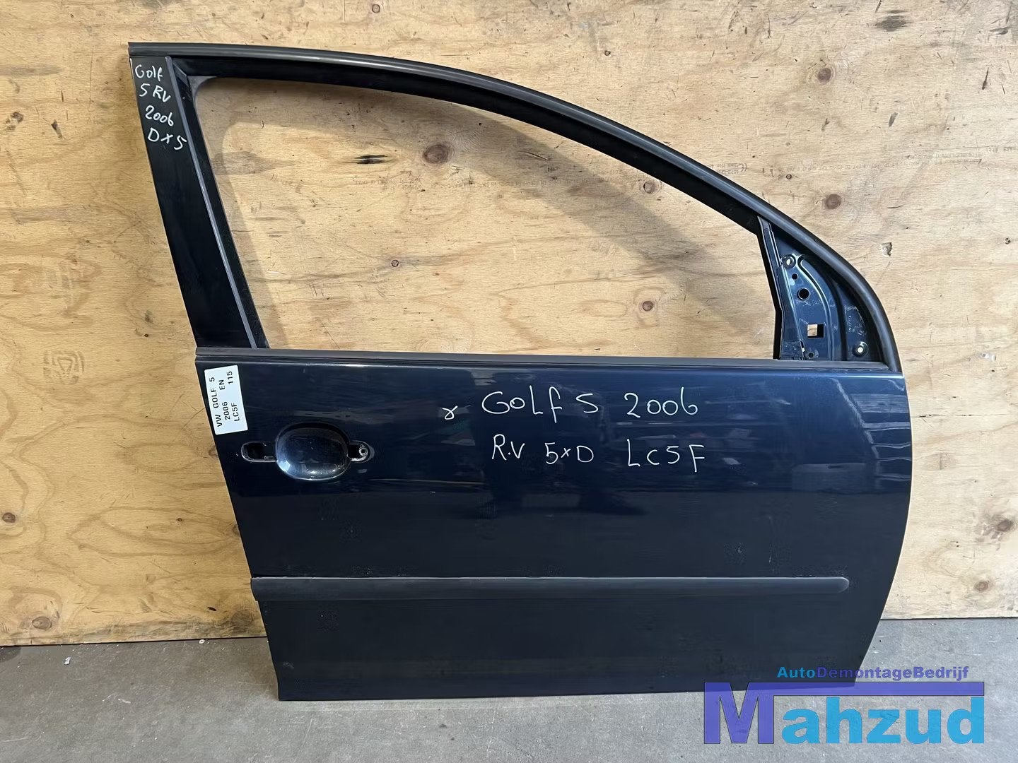 VW GOLF 5 Groen LC5F Rechts rechter Voor deur portier, Auto-onderdelen, Gebruikt, Volkswagen AG, Vw@volkswagen.de, Volkswagen
