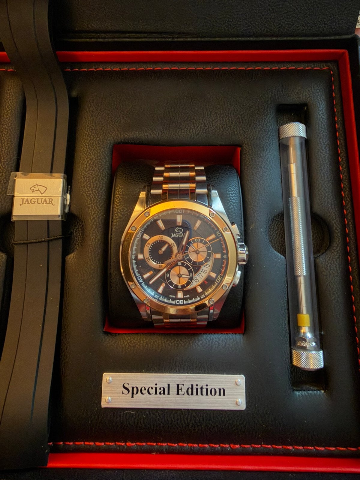 Jaguar Special Edition 45mm, Bijoux, Sacs & Beauté, Montre-bracelet, Autres marques, Comme neuf, Enlèvement