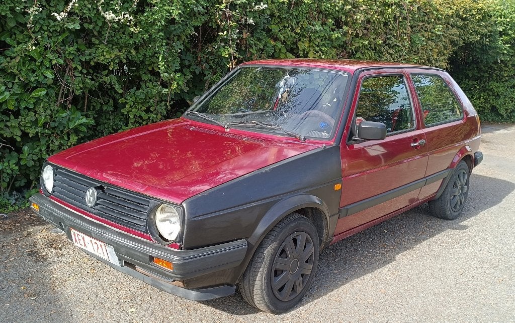 Volkswagen Golf 2 GL 1.8 (90ch) – 1990 – CT mars 2027, Rouge, Achat, Carnet d'entretien, 5 places