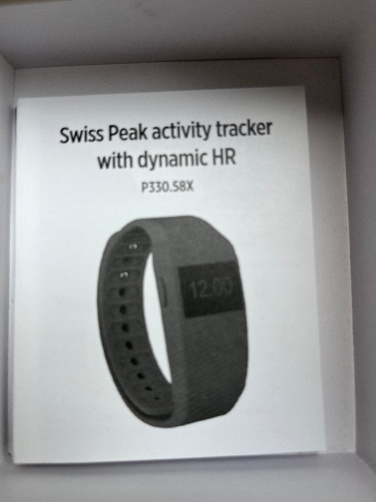 Activity tracker Swiss Peak (nieuw), Handtassen en Accessoires, Activity trackers, Ophalen, Nieuw, Zwart, Swiss Peak