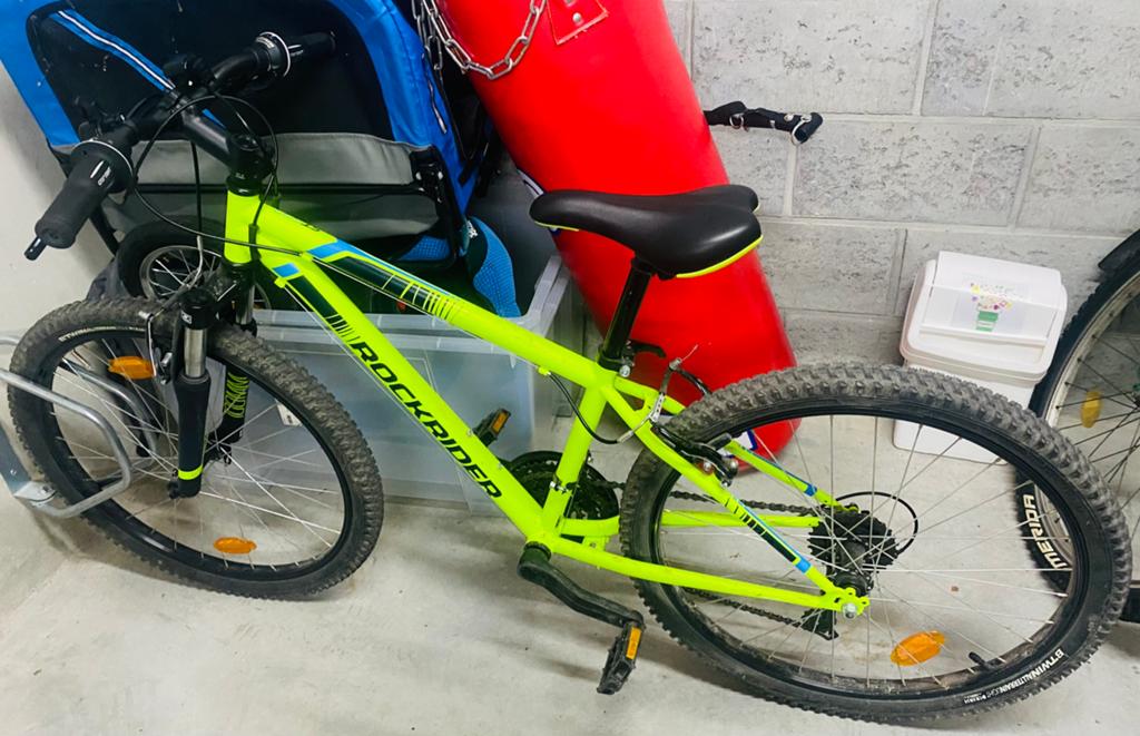 Rock Rider ST 500 24 inch mountainbike geel fluo, Fietsen en Brommers, Fietsen | Tandems, Gebruikt, Minder dan 10 versnellingen