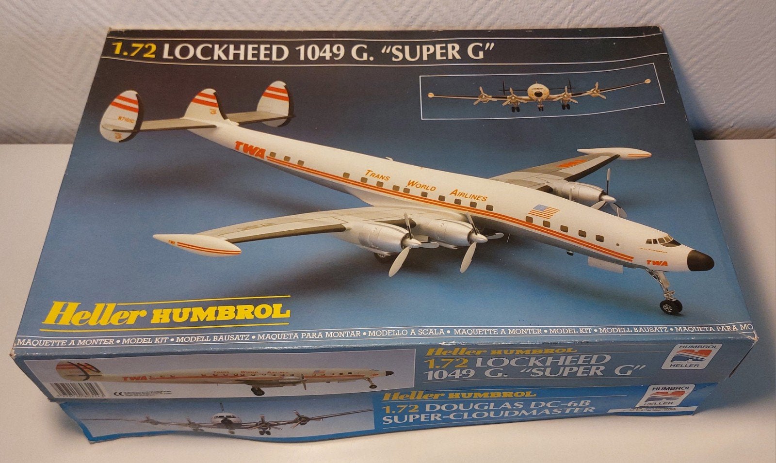 Heller Lockheed 1049 « Super G » TWA et Douglas DC-6B  1/7, Plus grand que 1:72, Enlèvement ou Envoi, Comme neuf, Heller