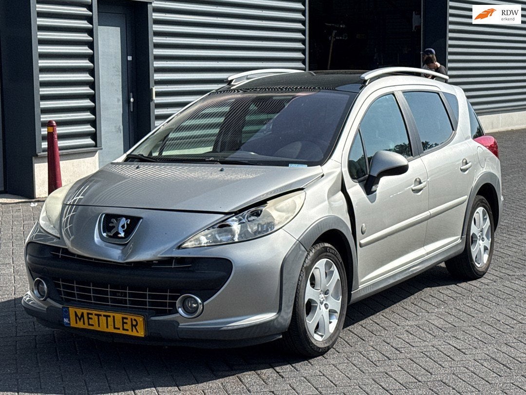 Peugeot 207 SW Outdoor 1.6 VTi XS | airco | panoramadak | tr, Auto's, Gebruikt, 4 cilinders, 5 deurs, 600 kg