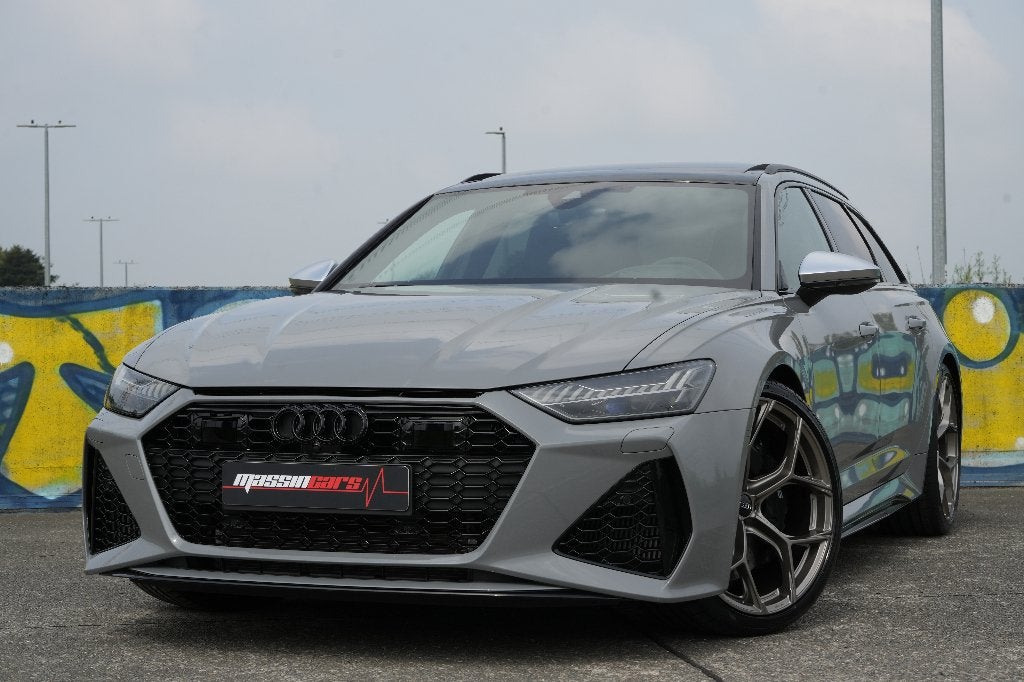 AUDI RS6 AVANT Nardo Grey Lichte Vracht Full PPF Like New, Automaat, RS6, Bedrijf, Break