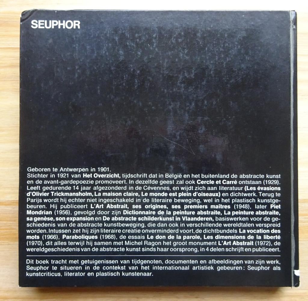 Michel Seuphor 1972 Mercatorfonds Antwerpen, Ophalen of Verzenden, Gelezen, Schilder- en Tekenkunst