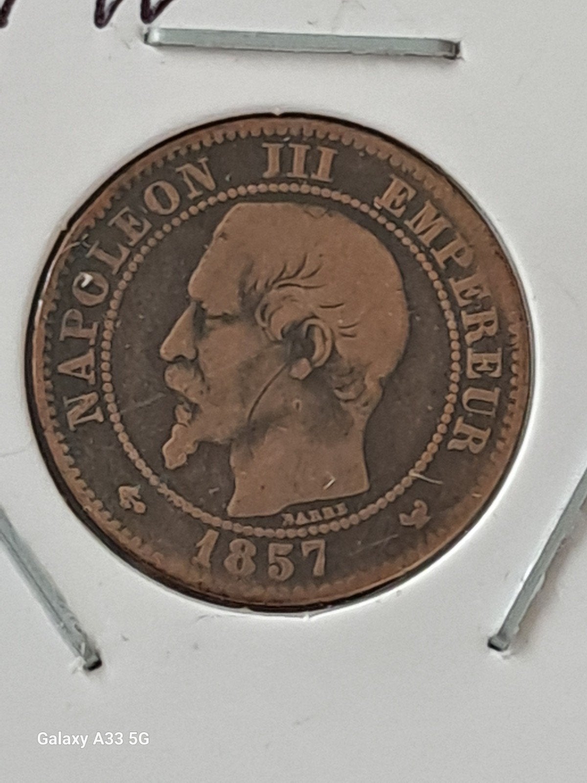 Françe-Napoléon III- 2 ct.1857W, Enlèvement ou Envoi, France, Monnaie en vrac