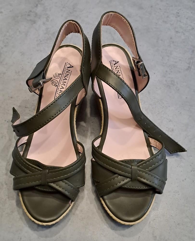 Sandales femme, Enlèvement, Vert