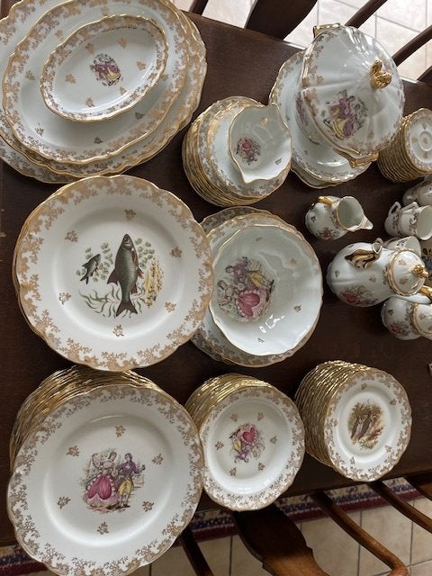 Porseleinservies, Ophalen, Zo goed als nieuw, Porselein, Compleet servies