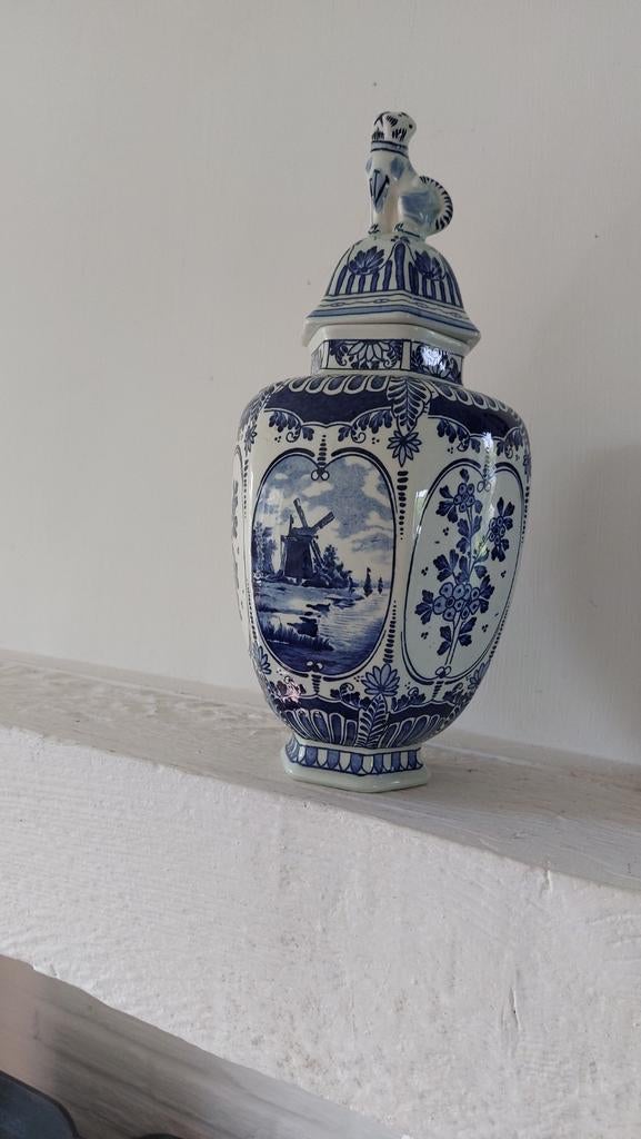 Delft vaas 36cm, Antiek en Kunst, Ophalen