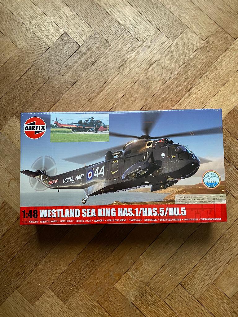 WESTLAND SEA KING - FORCE AÉRIENNE BELGE - AIRFIX - 1:48, Neuf, Hélicoptère, Envoi, Plus grand que 1:72