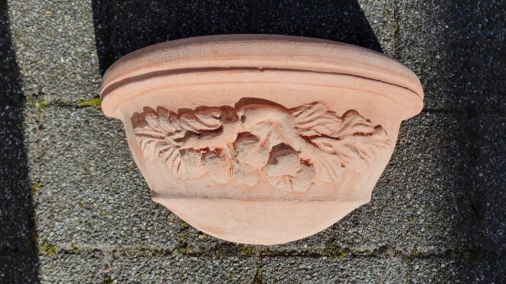 Terracotta Hangbloempot, Tuin en Terras, Ophalen, Nieuw, Terracotta, Balkon