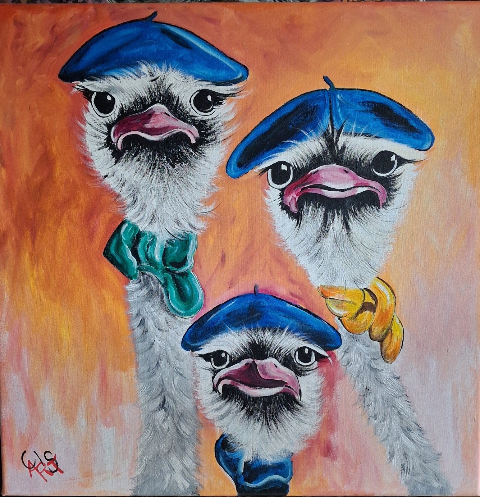 Struisvogels, Ophalen